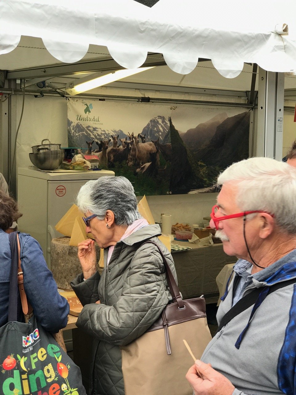 Den norske standen under Cheese 2017 i Bra, Italia